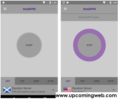 features of DroidVPN app