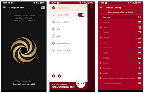 CandyLink VPN App Features