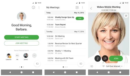 Cisco Webex Meetings App Features