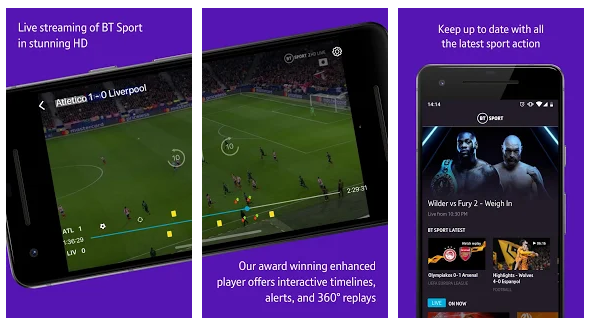 BT Sport App Features