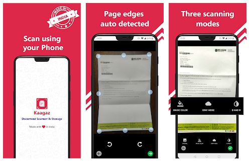 Kaagaz Scanner App Features