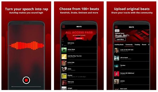AutoRap by Smule App Features