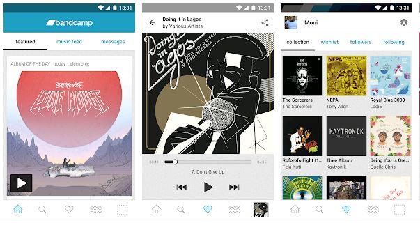 Bandcamp App Features